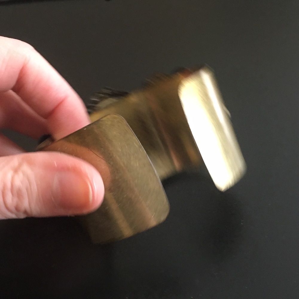 Beautiful Brass Bendable Boho Statement Cuff - image 5